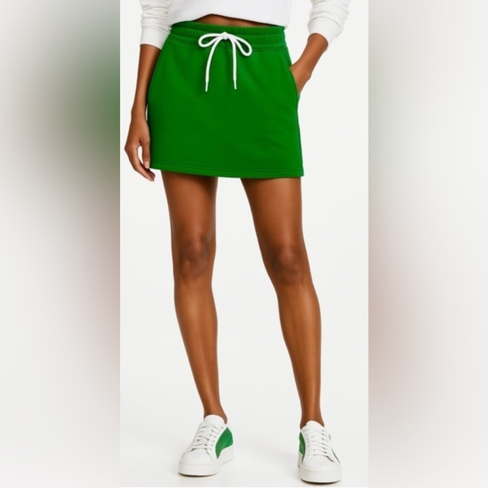NWOT Cotton Citizen Brooklyn Kelly Green Terry Skirt Size Medium